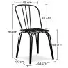 Silla de Comedor - Diseño Industrial - Madera y Metal - Lillor image 7