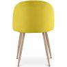 Silla de Comedor - Tapizada en Terciopelo - Estilo Escandinavo - Evelyne image 7