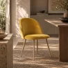 Silla de Comedor - Tapizada en Terciopelo - Estilo Escandinavo - Evelyne image 7
