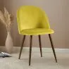 Silla de Comedor - Tapizada en Tercipelo - Diseño Escandinavo - Evelyne image 7