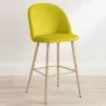Taburete Tapizado en Terciopelo - Diseño Escandinavo - Evelyne image 7
