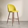 Taburete Tapizado en Terciopelo - Diseño Escandinavo - Evelyne image 7