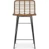 Taburete de Bar de Mimbre - Diseño Boho Bali -65cm - Catori image 7