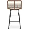 Taburete de Bar de Mimbre - Diseño Boho Bali -65cm - Catori image 7