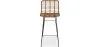 Taburete de Bar de Mimbre con Respaldo - Diseño Boho Bali - 75cm - Catori image 7