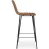 Taburete de Bar de Mimbre con Respaldo - Diseño Boho Bali - 75cm - Catori image 7