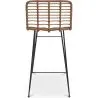 Taburete de Bar de Mimbre con Respaldo - Diseño Boho Bali - 75cm - Catori image 7