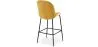 Taburete con Respaldo - Tapizado en Terciopelo - Diseño Retro - Elias image 7