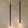 Lámpara de Techo Tubo LED - Lámpara Colgante en Negro - 60cm - Bruna image 7
