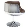 Silla de Salón - Silla de Diseño - Polipiel y Metal - Cognac image 7
