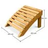 Reposapiés de Madera para Silla de Jardín   - Alana image 7