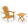 Pack Silla de Exterior y Mesa de Exterior y Jardín - Madera  - Alana image 7