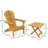 Pack Silla de Exterior y Mesa de Exterior y Jardín - Madera  - Alana image 7