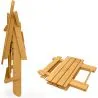 Pack Silla de Exterior y Mesa de Exterior y Jardín - Madera  - Alana image 7