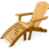 Tumbona con Reposapies - Silla de Jardin de Madera  - Adirondack image 7