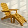 Tumbona con Reposapies - Silla de Jardin de Madera  - Alana image 7
