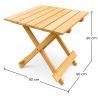 Pack Silla de Exterior  con Reposapiés y Mesa de Exterior y Jardín de Madera  - Alana image 7