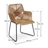 Silla de Comedor de Ratán - Silla de Jardín Diseño Boho Bali - Tale image 7