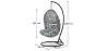 Silla Colgante de Jardín Diseño Boho Bali - Columpio - Delsin image 7