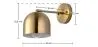 Lámpara Aplique de Pared - Metal Dorado - Bleni image 7