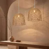 Lámpara de Techo de Ratán - Lámpara Colgante Diseño Boho Bali - Bu image 7