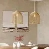 Lámpara de Techo de Ratán - Lámpara Colgante Diseño Boho Bali - Bu image 7