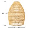 Lámpara de Techo de Ratán - Lámpara Colgante Diseño Boho Bali - 50cm - Puong image 7