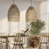 Lámpara de Techo de Ratán - Lámpara Colgante Diseño Boho Bali - 50cm - Puong image 7