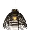 Lámpara de Techo de Ratán Negro - Lámpara Colgante Diseño Boho Bali - Gian image 7