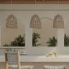 Lámpara de Techo de Ratán - Lámpara Colgante Diseño Boho Bali - Linei image 7