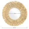 Espejo de Pared - Diseño Redondo Boho Bali (56 cm) - Ais image 7