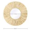 Espejo de Pared - Diseño Redondo Boho Bali (60 cm) - Grel image 7