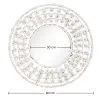 Espejo de Pared - Diseño Redondo Boho Bali Blanco (60 cm) - Lenai image 7