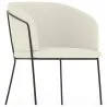 Sillón con Reposabrazos - Tapizado en Tela Bouclé - Miusen image 7