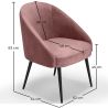 Sillón de Diseño - Tapizado en Terciopelo - Wasda image 7
