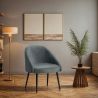 Sillón de Diseño - Tapizado en Terciopelo - Wasda image 7