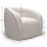 Sillón con Reposabrazos - Tapizado en Tela Bouclé - Seral image 7