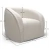Sillón con Reposabrazos - Tapizado en Tela Bouclé - Seral image 7
