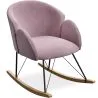 Sillón Mecedora con reposabrazos - Tapizado en Terciopelo - Freia image 7