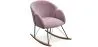 Sillón Mecedora con reposabrazos - Tapizado en Terciopelo - Freia image 7