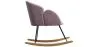 Sillón Mecedora con reposabrazos - Tapizado en Terciopelo - Freia image 7