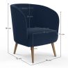 Sillón de Diseño - Tapizado en Terciopelo - Krenda image 7