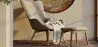 Sillón con Reposapiés - Tapizado en Lino - Huda image 7