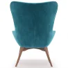 Sillón con Reposapiés - Tapizado en Terciopelo - Estilo Escandinavo - Huda image 7