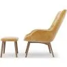 Sillón con Reposapiés - Tapizado en Terciopelo - Estilo Escandinavo - Huda image 7