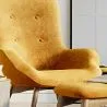 Sillón con Reposapiés - Tapizado en Terciopelo - Estilo Escandinavo - Huda image 7