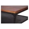 Mesa de centro industrial vintage metal image 7