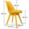 Pack Escritorio de Madera - Diseño Escandinavo - Andor + Silla de Comedor - Diseño Escandinavo - Denisse  image 7