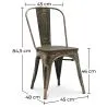 Silla de Comedor - Diseño Industrial - Acero y Madera - Nueva Edición - Stylix  image 7