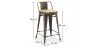Taburete con Respaldo - Diseño Industrial - Madera y Acero - 60cm - New Edition - Stylix  image 7